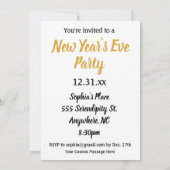 Nieuwe jaren  art Deco van de Eve Partij Kaart (Achterkant)