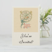  nieuwe jaren Baby klok Kaart (Staand voorkant)