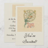  nieuwe jaren Baby klok Kaart (Voorkant / Achterkant)