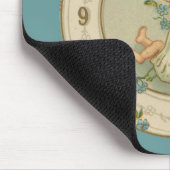 nieuwe jaren Baby klok Muismat (Hoek)