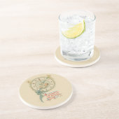  nieuwe jaren Baby klok Zandsteen Onderzetter (Zijkant)