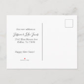 Nieuwe jaren bewegende aankondiging verplaatst gou (Achterkant)