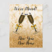 Nieuwe jaren bewegende aankondiging verplaatst gou (Voorkant)