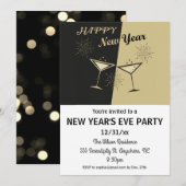 Nieuwe jaren  Cheers van de Oude Partij Kaart (Voorkant / Achterkant)