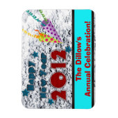 NIEUWE JAREN DENKEN PARTIJ VOOR DE SJABLOON VAN MA MAGNEET (Verticaal)