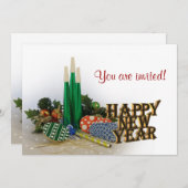 Nieuwe jaren Eeuwige uitnodiging (Voorkant / Achterkant)