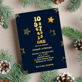 Nieuwe jaren Eve Aftellen eerste uitnodiging van d