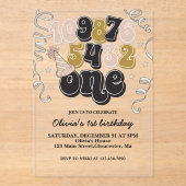 Nieuwe jaren Eve Aftellen eerste uitnodiging van d (Voorkant)