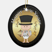 Nieuwe jaren Eve baby ornament toevoegen datum (Links)