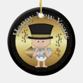 Nieuwe jaren Eve baby ornament toevoegen datum (Achterkant)