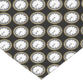 Nieuwe jaren Eve-klokpatroonlijstrunner Korte Tafelloper (Hoek)