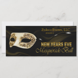 Nieuwe jaren Eve Masquerade Ball Party uitnodiging