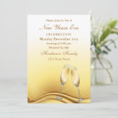 Nieuwe jaren Eve Partij Kaart (Staand voorkant)