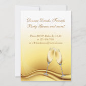 Nieuwe jaren Eve Partij Kaart (Achterkant)