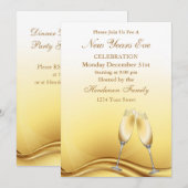 Nieuwe jaren Eve Partij Kaart (Voorkant / Achterkant)