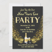 Nieuwe jaren Eve Partij Kaart (Voorkant)