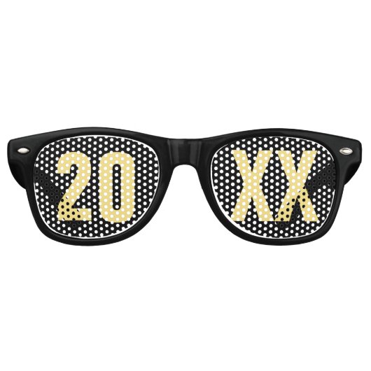 Nieuwe jaren Eve Partij Retro Zonnebril (Voorkant)