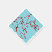 Nieuwe jaren feest 2018 servetten (Hoek)