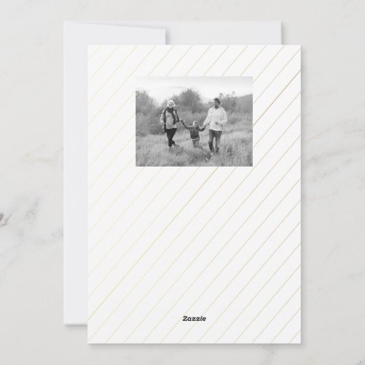 Nieuwe jaren feestdagenkaart (Achterkant)