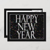 Nieuwe jaren feestdagenkaart (Voorkant / Achterkant)