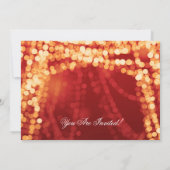 Nieuwe jaren Gold String Lights Kaart (Achterkant)