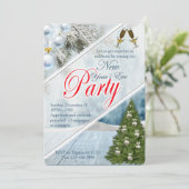 Nieuwe jaren kaart (Staand voorkant)