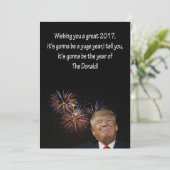 Nieuwe Jaren kaart van Donald J. Trump (Staand voorkant)