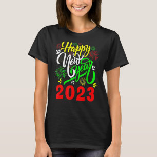 Nieuwe jaren Levert Kinder NYE 2023 Happy N T-shirt
