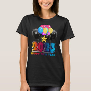 Nieuwe jaren Levert Kinder NYE 2023 Happy N T-shirt