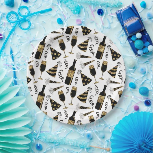 Nieuwe jaren oud bord drink van  (Feest)