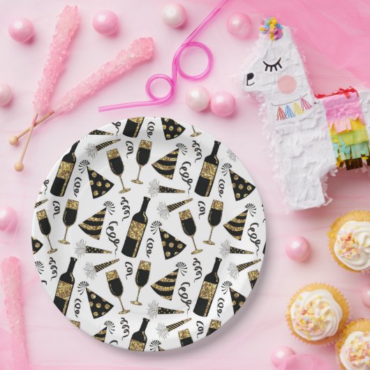 Nieuwe jaren oud bord drink van (Feest)