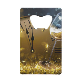 Nieuwe jaren oud creditkaart flessenopener