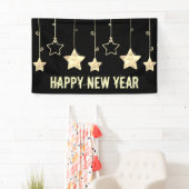 Nieuwe jaren oud en zwart spandoek (Insitu)