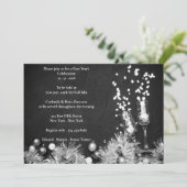 Nieuwe jaren oud in zwart-wit kaart (Staand voorkant)