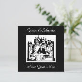 Nieuwe jaren oud kaart (Staand voorkant)