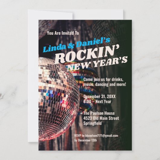 Nieuwe jaren oud kaart (Voorkant)