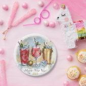 Nieuwe jaren oud papieren bordje (Feest)