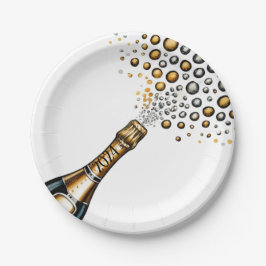 Nieuwe jaren oud papieren bordje