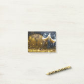 Nieuwe jaren oud post-it® notes (Op bureau)