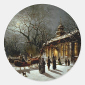 Nieuwe jaren oud ronde sticker (Voorkant)