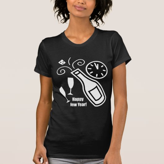 Nieuwe jaren oud t-shirt (Voorkant)