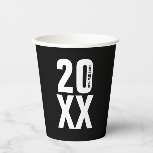 Nieuwe jaren papierbekertjes papieren bekers (Voorkant)