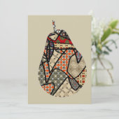 Nieuwe jaren par feestdagenkaart (Staand voorkant)