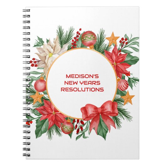 Nieuwe jaren Resoluties Notitieboek (Voorkant)