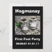 Nieuwe jaren Schotse Hogmanay Party Kaart (Voorkant)