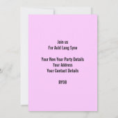 Nieuwe jaren Schotse Hogmanay Party Kaart (Achterkant)