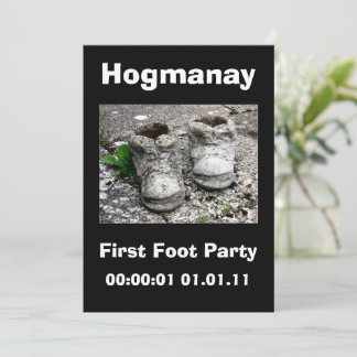 Nieuwe jaren Schotse Hogmanay Party Kaart