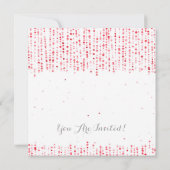 Nieuwe jaren Star Confetti Red Kaart (Achterkant)