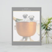 Nieuwe jaren tuggelhoofdje briefhoofd sjabloon (Staand voorkant)