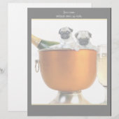 Nieuwe jaren tuggelhoofdje briefhoofd sjabloon (Voorkant / Achterkant)